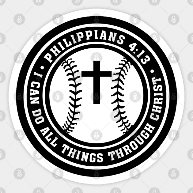 Baseball Softball Philippians 413 Jesus I can do all Things Christian